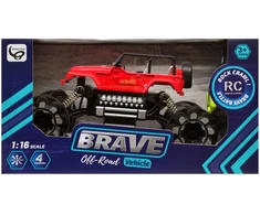 Nuotoliniu būdu valdomas raudonas visureigis Brave
