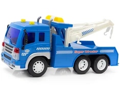Nuotoliniu būdu valdomas sunkvežimis su kėlimo mechanizmais