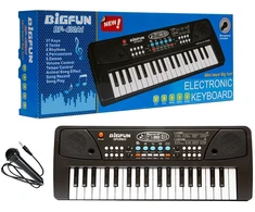 Organkai, pianinas, klaviatūra su mikrofonu, 37 klavišai