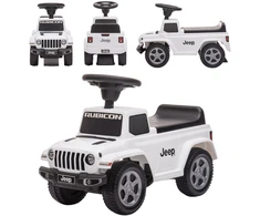 Paspiriamukas stumdukas su garsais Jeep automobilis vaikams baltas