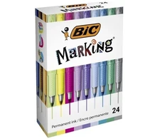 Permanentiniai žymekliai BIC 24 spalvų rinkinys