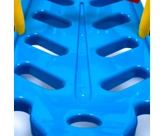 Plastikinės rogutės su atlošu Baby Mix SNOW STAR raudonos spalvos