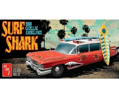 Plastikinis modelis 1:25 1959 Cadillac Surf Shark greitosios pagalbos automobilis