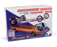 Plastikinis modelis 1:25 Ramchargers dragsteris ir sunkvežimis transporteris