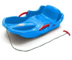 Plastikinis rogučių su atlošu ir stabdžiais Baby Mix SPEED BOB mėlynas