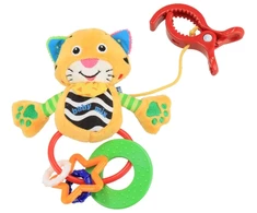 Pliušinis žaislas su barškučiu Baby Mix tigras