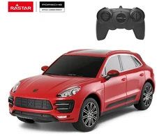 Porsche Macan Turbo mastelio 1:24 Rastar 71800 raudonas valdomas automobilis