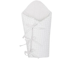 Prabangus New Baby Minky vystyklas, baltas, 75x75 cm