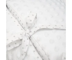 Prabangus New Baby Minky vystyklas, baltas, 75x75 cm