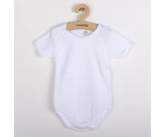 Prabangus trumpomis rankovėmis bodis New Baby – baltas, dydis 98 (2-3 m.)