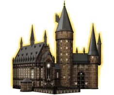 Ravensburger 3D dėlionė Hogvartso pilis – Didžioji salė, naktinė versija, 540 detalių 11550