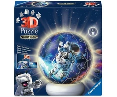 Ravensburger 3D dėlionė naktinė lempa astronautai kosmose