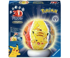 Ravensburger - Dėlionės kamuoliuko naktinė lemputė Pokémon 72p (12008053)