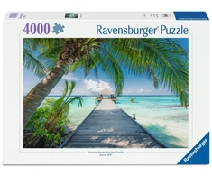 Ravensburger Dėlionė 4000 detalių svajonių paplūdimys Maldyvuose