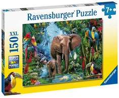 Ravensburger Dėlionė 150 vnt. - Drambliai džiunglėse