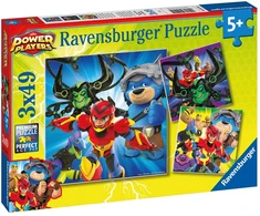 Ravensburger Dėlionė 3x49 vnt. - „Power Players“
