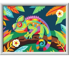 Ravensburger Piešimo rinkinys vaikams chameleonas su dažais ir teptuku