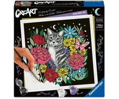 Ravensburger Rinkinys tapybai pagal skaičius CreArt Pixie Cold Edition katė