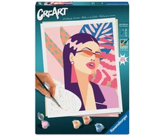 Ravensburger Spalvinimo rinkinys neoninės rožinės spalvos CreArt Neon Rožinė Lady