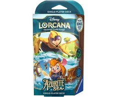 Ravensburger Disney Lorcana: Azurito jūros pradinė kaladė, smaragdas ir safyras