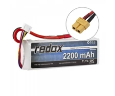 Redox LiPo akumuliatorių paketas 11,1V 2200mAh 20C