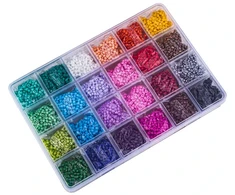 Chrld Rinkinys spalvotų karoliukų apyrankėms ir papuošalams kurti
