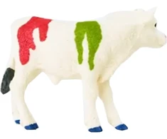 Schleich 72207 figūrėlė pavasarinis spalvotas veršiukas