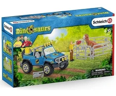 Schleich Figūrėlė su visureigiu ir dinozauru 41464