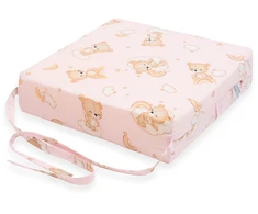 Sėdynės pagalvėlė vaikų kėdutei New Baby BASIC Bear rožinė