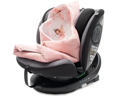 Šiltas vystyklas-antklodė automobilinei kėdutei New Baby rožinis