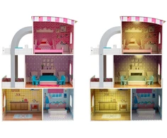 Šiuolaikinė prabangi vila – lėlių namelis Barbie