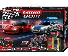 Slotų automobilių lenktynių trasa Carrera Go!!! Didelio greičio persekiojimas