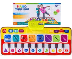 Spalvotas muzikinis kilimėlis vaikams su pianinu