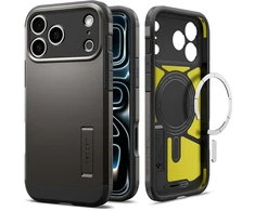 Dėklas SPIGEN case TOUGH ARMOR T compatible with MagSafe for IPHONE 18 Pro Max / 17 Pro Max gunmetal