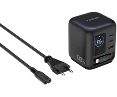 Stalinis įkroviklis Veger FlowStation Pro 100 W su USB-C laidu TC-171 juodas