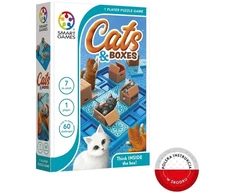 Loginis stalo žaidimas Smart Games Cats &amp; Boxes (anglų k.)