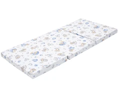 Sulankstomas čiužinys lovytei New Baby STANDARD 120x60x5 cm Koala mėlynas