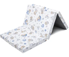 Sulankstomas čiužinys lovytei New Baby STANDARD 120x60x5 cm Koala mėlynas