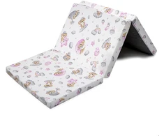 Sulankstomas čiužinys lovytei New Baby STANDARD 120x60x5 cm Koala rožinis