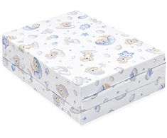 Sulankstomas čiužinys lovytei New Baby STANDARD 120x60x5 cm Koala mėlynas