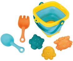 Sulankstomas kibiras su smėlio žaislais Baby Mix – 5 dalių rinkinys