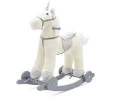 Supamasis žaislas su melodija ir ratukais Unicorn Baby Mix baltas