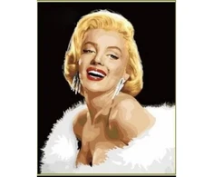 Tapyba pagal skaičius ant drobės 40x50 cm Marilyn Monroe