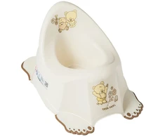 TEGA PO-046-119 Neslystantis puodukas su muzikine dėžute TEDDY BEAR smėlio spalvos