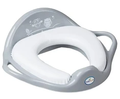 TEGA SO-020-106 Tualeto sėdynė minkšta OWL pilka