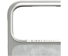 NIMMY dėklas LUCKY FASHION CAT, suderinamas su MagSafe, skirtas IPHONE 18 Pro/17 Pro, pilkas