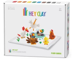 TM Toys Rankdarbių rinkinys Hey Clay paukščiai iš ūkio
