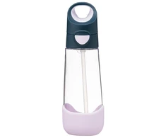 Tritan buteliukas su šiaudeliais b.box 600 ml indigo rožinė
