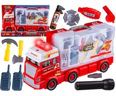 Ugniagesių automobilio rinkinys su priedais