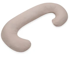 Universali žindymo pagalvė C formos New Baby, kapučino spalvos, 28,5 x 16 cm